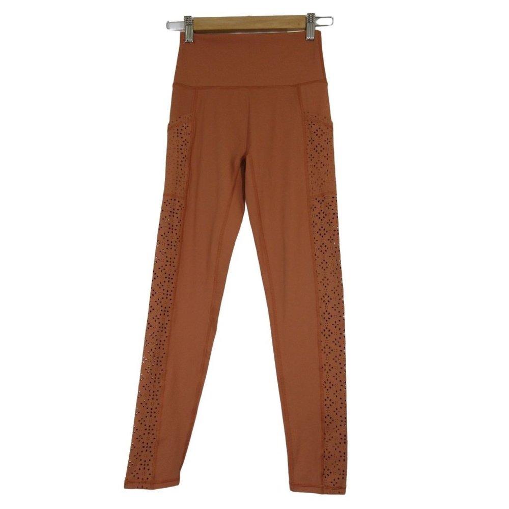 American Eagle Aerie chill‎ play move laser cutout 7/8 high rise leggings READ